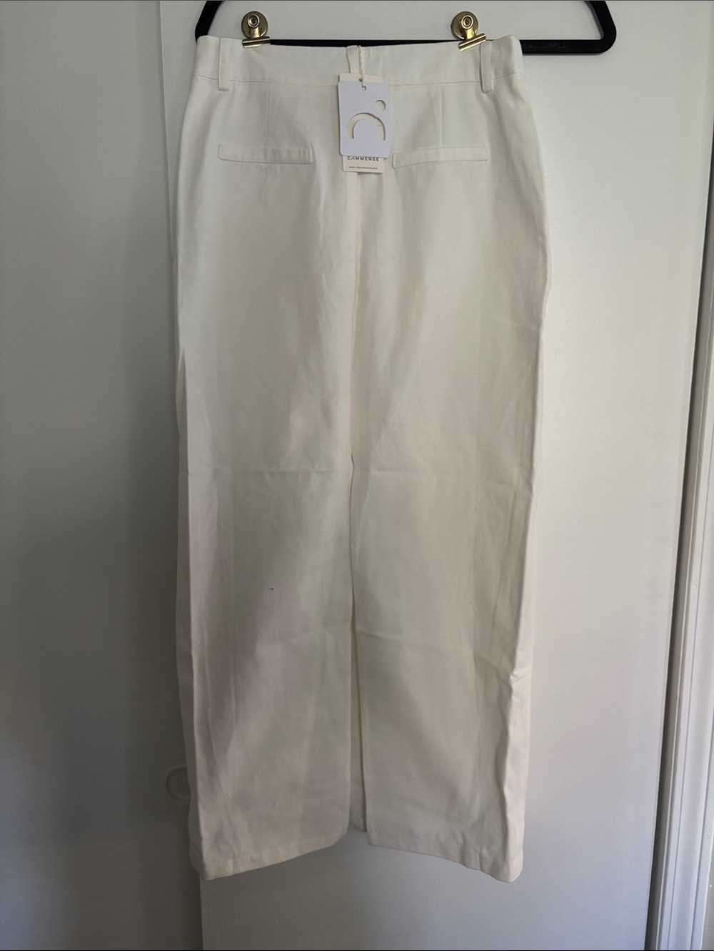 Commense Parisian Slit Maxi Skirt White size small - Picture 5 of 6